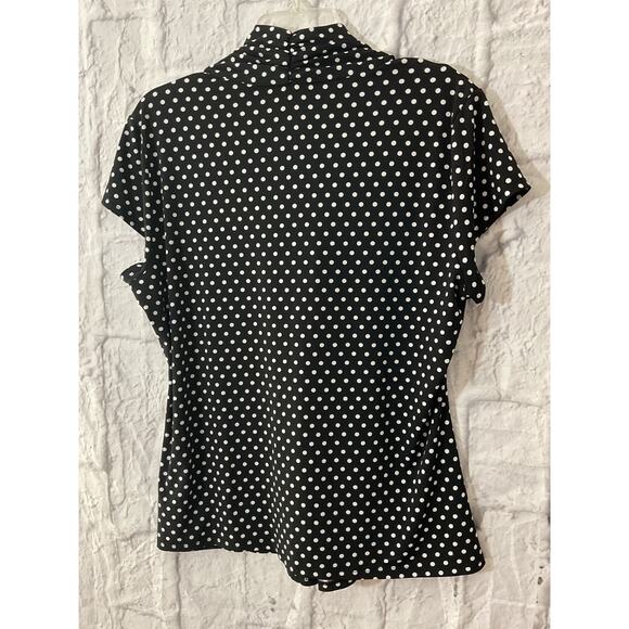 Copied - Premise Black & White Polka Dot Blouse XL - Picture 5 of 5